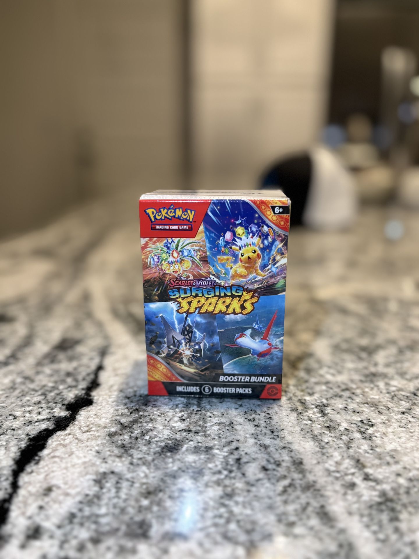 Pokemon TCG Scarlet Violet Surging Sparks Booster Pack Bundle 6 Booster Packs