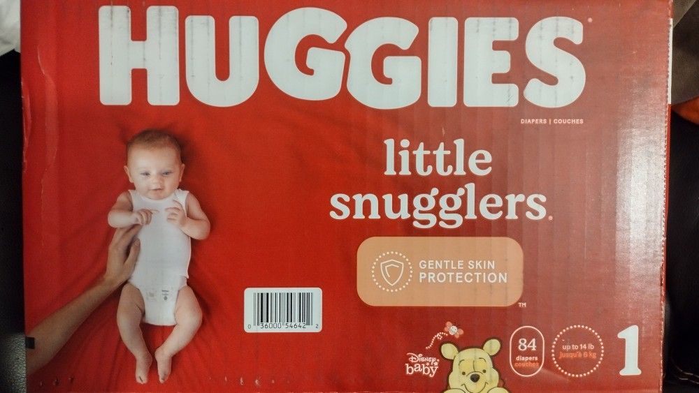 Huggies Little Snugglers Size 1 (84 Diapers)