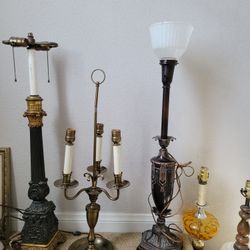 Antique Floor Lamp Short 45 Tall 75