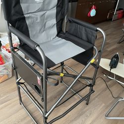 Coastrail Outdoor Tall Directors Chair Foldable 30