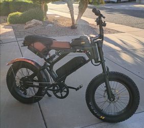 Custom Moped E-bike w/ upgrades + addons