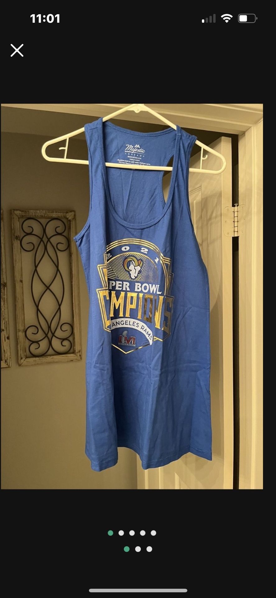 Rams 2021 Championship Women's Tank Top.