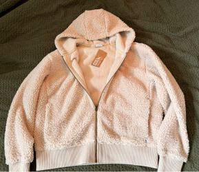 NEW Eddie Bauer Sherpa Teddy Fleece Jacket Women’s L