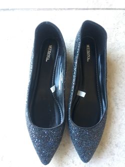 Women’s black glitter shoes