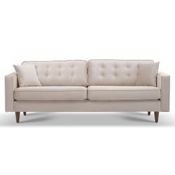 Oregon Sofa (Beige Velvet)