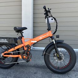 HEYBIKE Mars 2.0 750 Watts Fat tire Folding Electric Bike In Orange