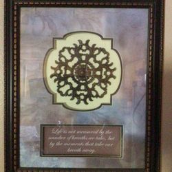 Framed decoration inspired wall sayings