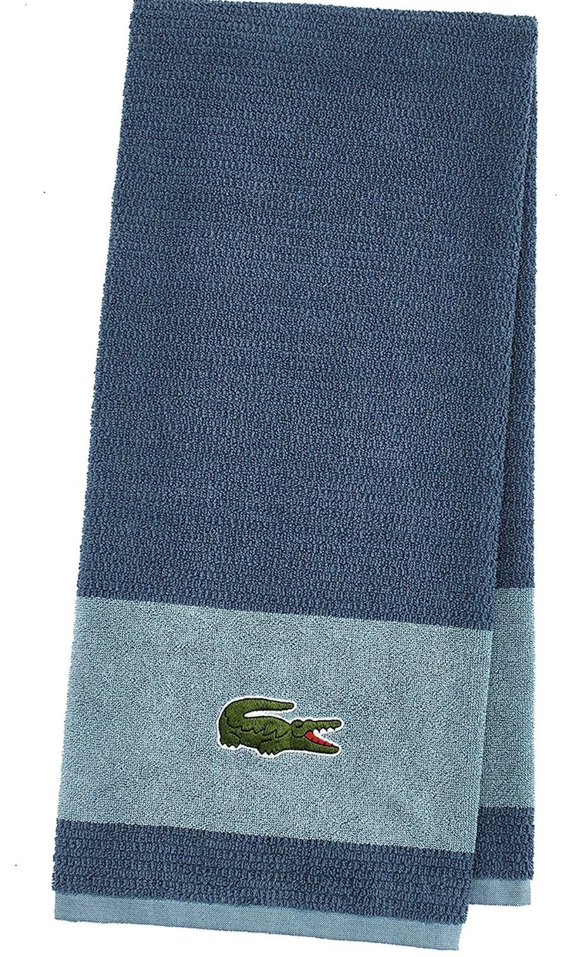 Lacoste Bath Towel 100% Cotton 30x 52 Embroidered Logo for Sale in  Glendora, CA - OfferUp
