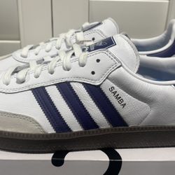 NEW Adidas Samba ADV IE6613 Cloud White/Collegiate Purple (Men’s Size 10, 11.5 & 13) - $80