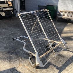 Cyclone Rake chassis - good condition. Could also be repurposed as a dump trailer for a lawn mower.