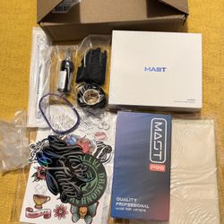 Mast Tattoo Machine Kit Flip Wireless Tattoo Pen Rotary Tattoo with accessories  