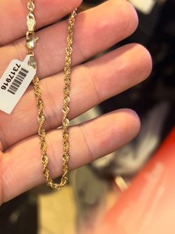10kt gold bracelet fit 6.5 wrist