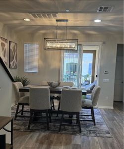 Modern black crystal chandelier