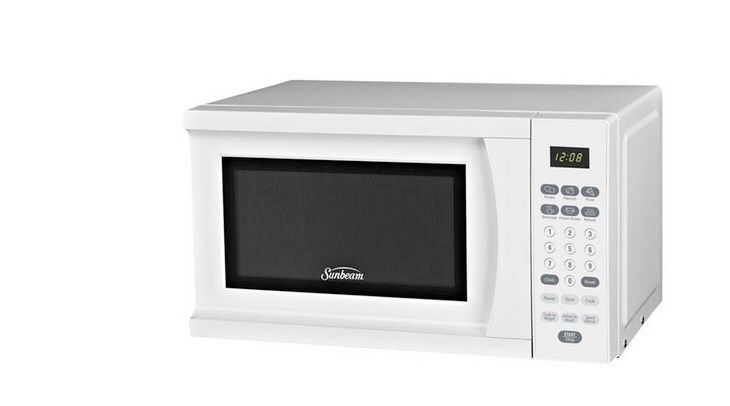 Sunbeam White Microwave Oven
