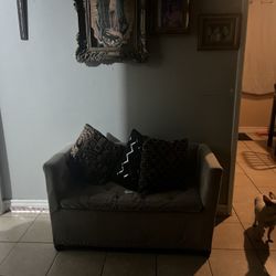 minature grey couch for toddlers