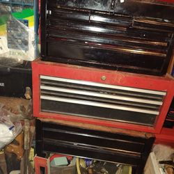 Three Tool Boxes-Some Tools Included