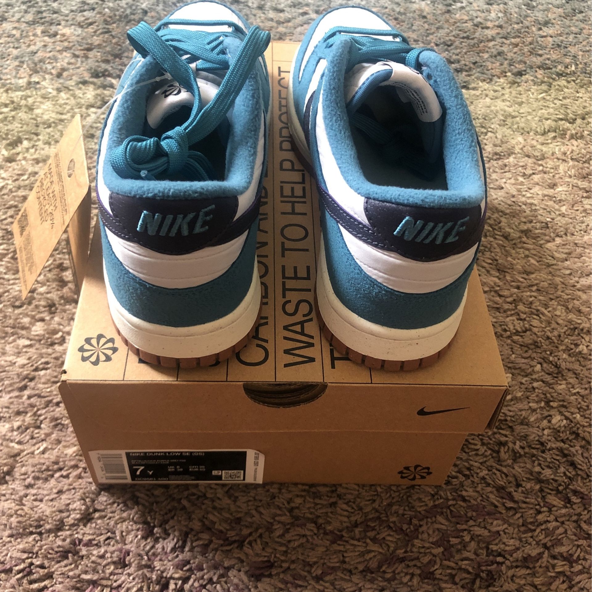 Nike Dunk Low SE “Toasty Rift Blue” GS Size 7Y DEADSTOCK for Sale