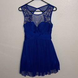 Blue Sequined Dress