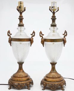 Pair of French Lamps Original Preowned