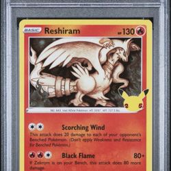 Reshiram celebrations PSA 9