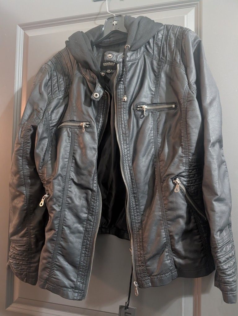 New Lock and Love Faux Leather Jacket