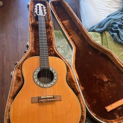 ovation nylon classical acoustic guitar with case $500 obo
