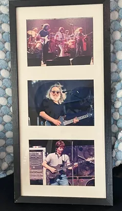GRATEFUL DEAD JERRY GARCIA PHIL LESH 5" x 7" PHOTO COLLAGE 3 PICTURES 1 FRAME