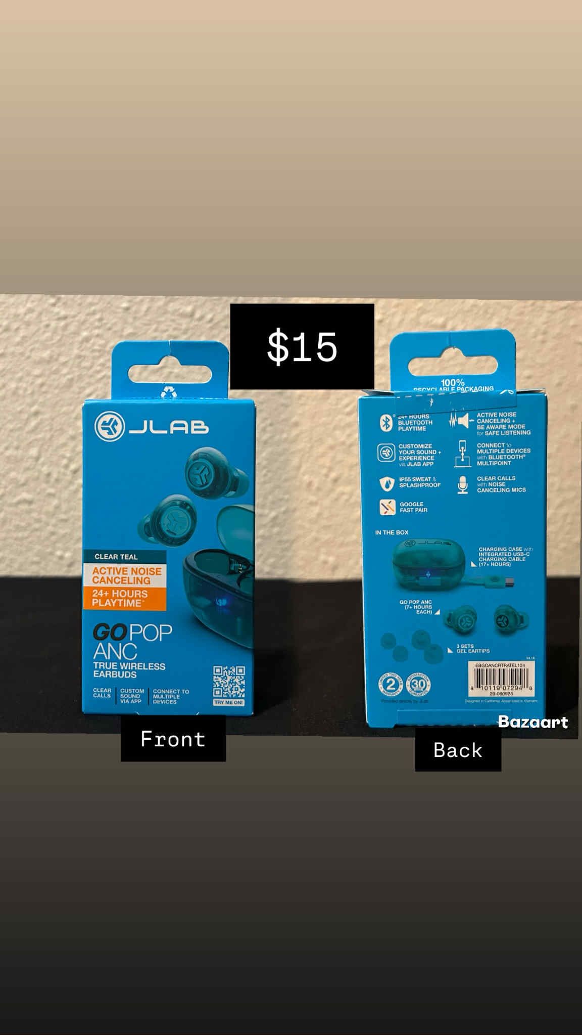 Jlab Go Pop ANC True Wireless Earbuds