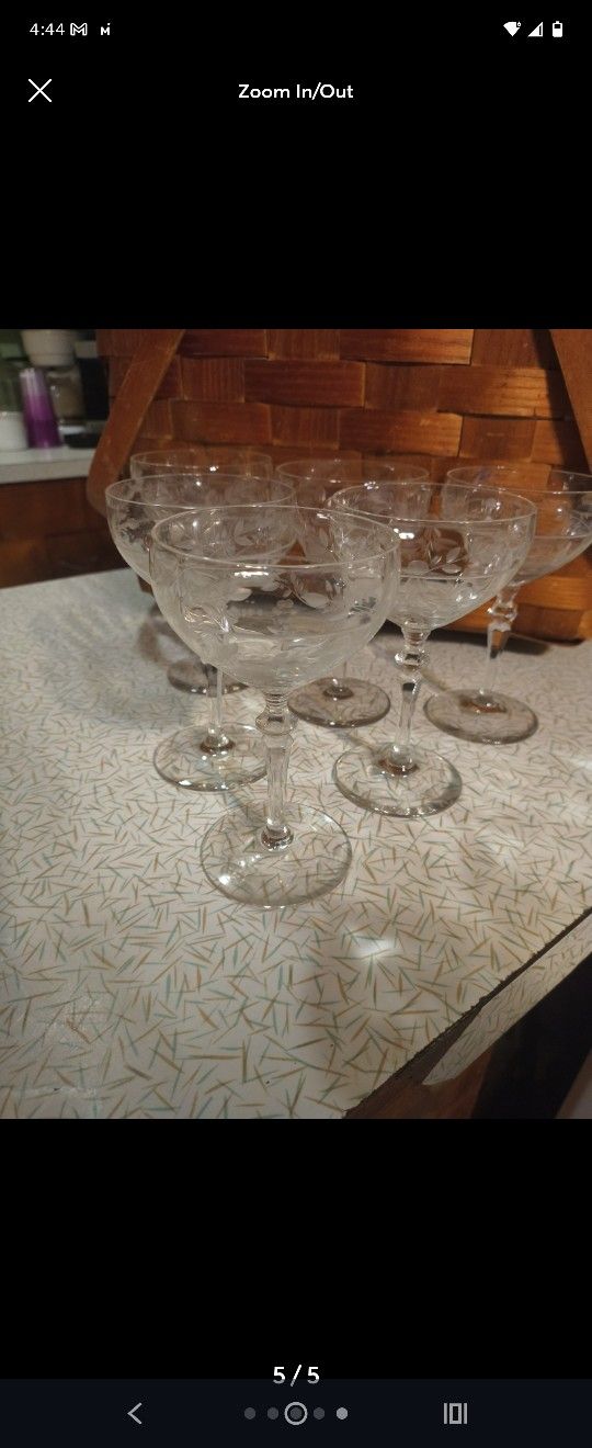 Antique Crystal Glasses