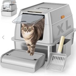 Steel litter box for cat brand new