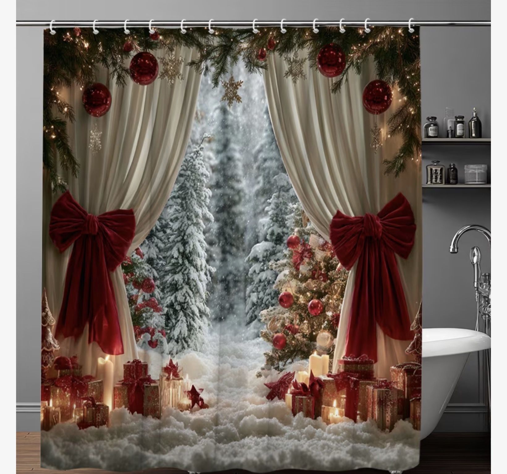 Christmas Shower Curtain