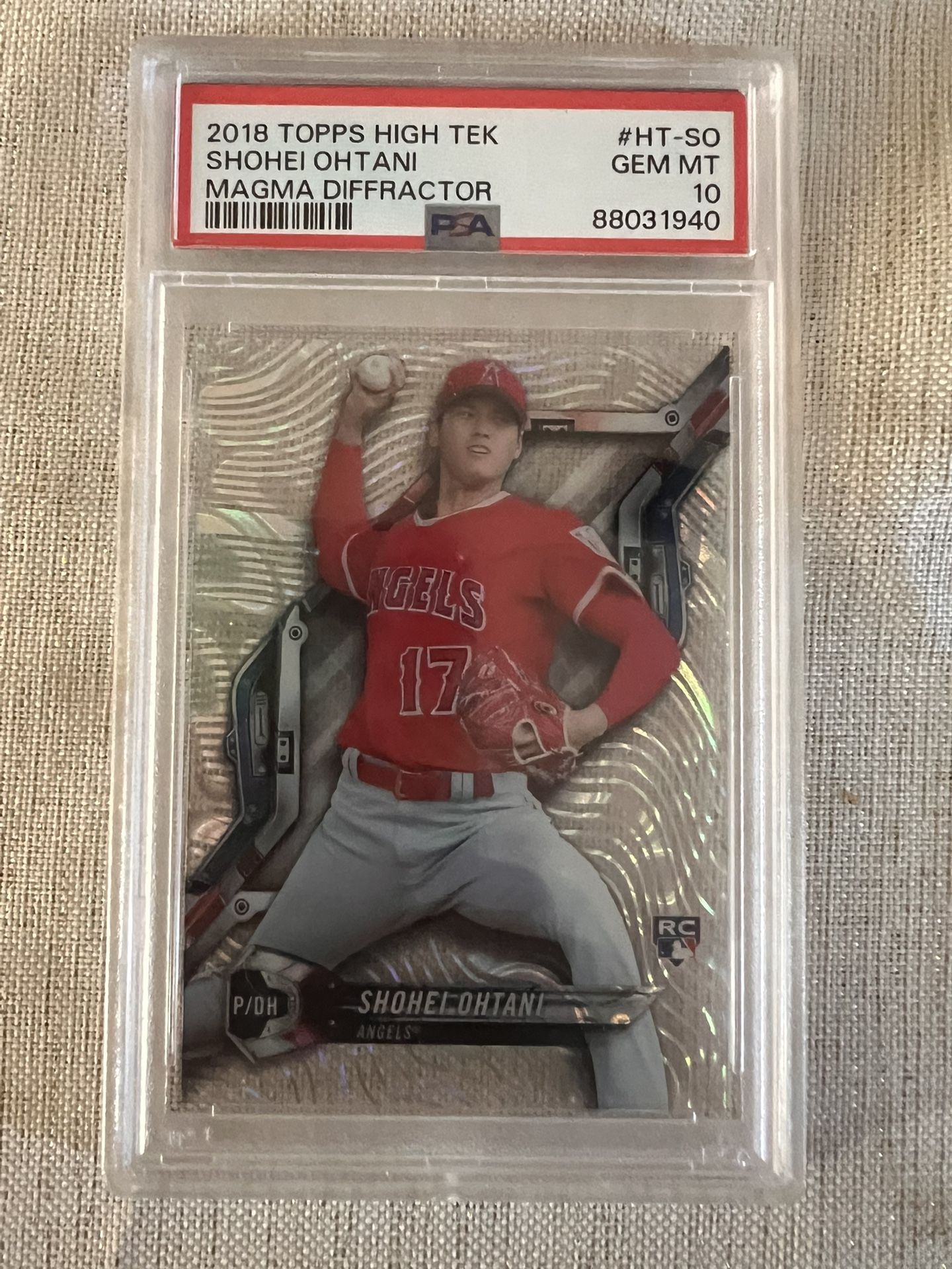 Topps High Tek Shohei Ohthani ROOKIE PSA 10 POP 33