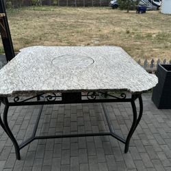 kitchen table for 12 people with rotating center