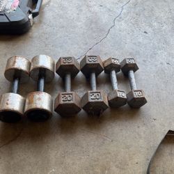Dumbell Set, And Bars 