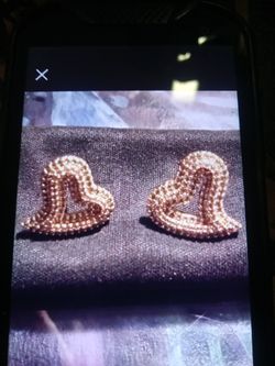 Gold Filled Heart Earrings 