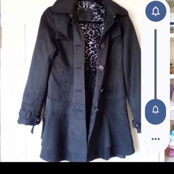 New Guess Jacket Coat Black Size Small