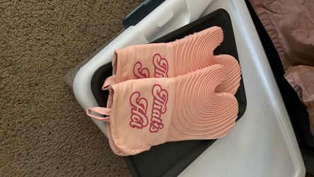 Silicone Oven Mitts Pink