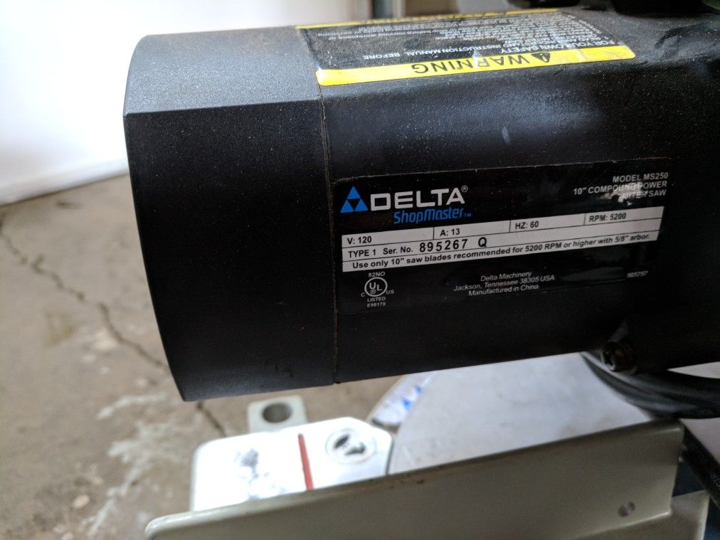 Delta MS250 Shopmaster 10inch Compound Miter Saw for Sale in Dublin