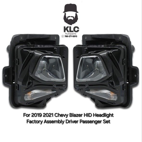 For 2019 2021 Chevy Blazer HID Headlight Factory Assembly Driver Passenger Set