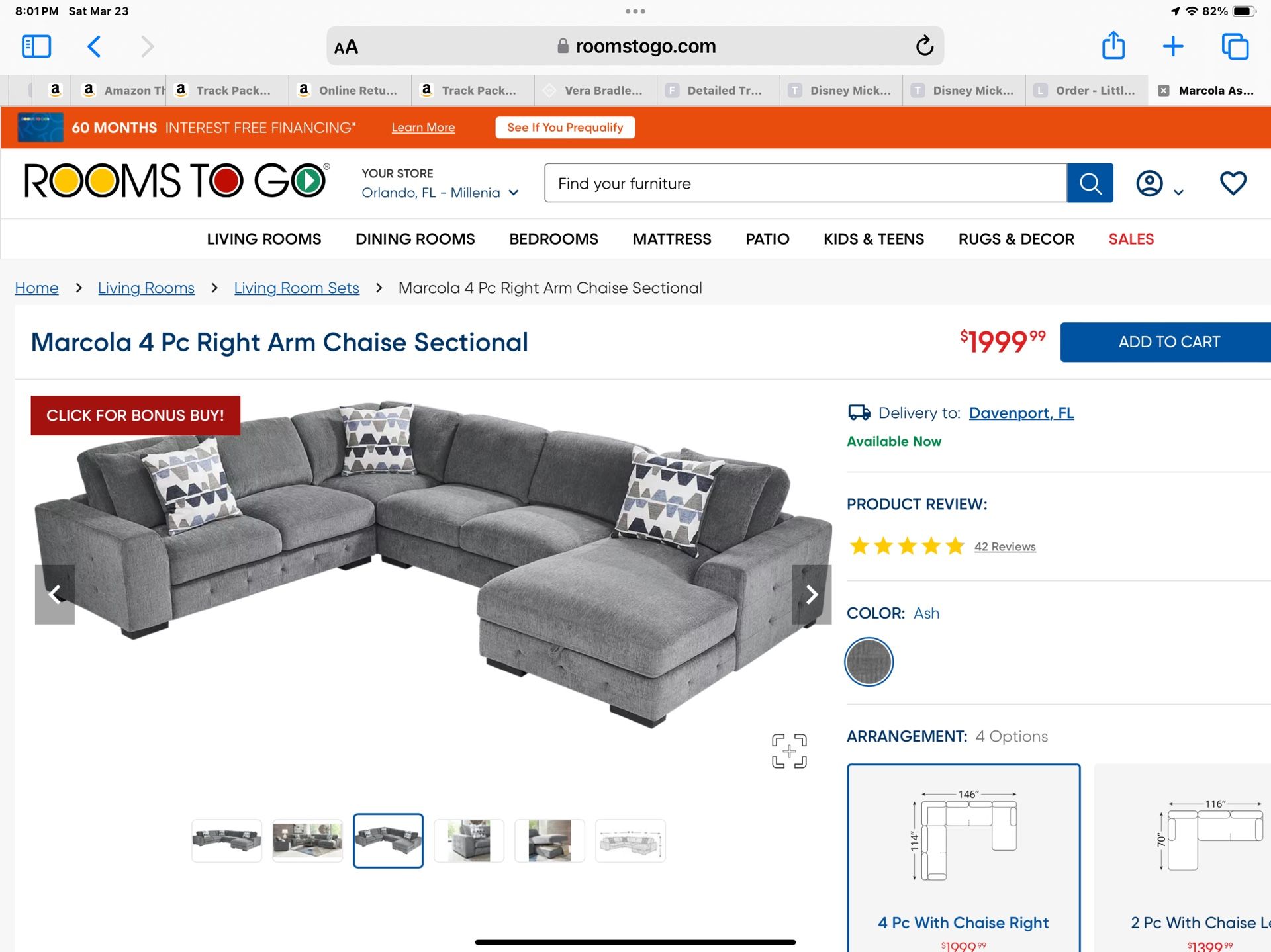 Rooms To Go 4 Piece Sleeper Sofa