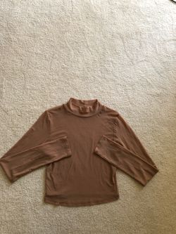 Mesh Long Sleeve Crop Top Size M