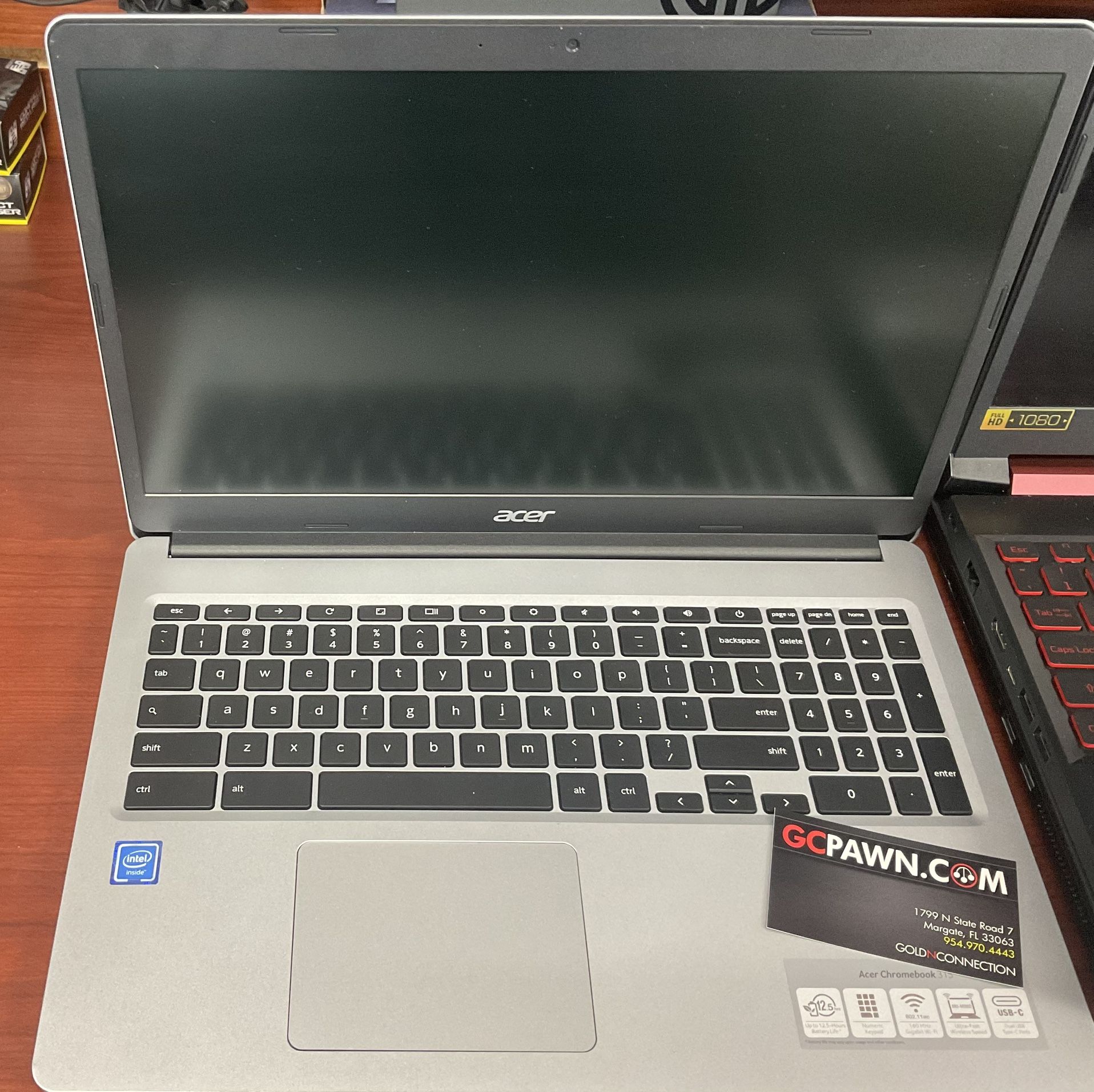 Acer Chromebook 315 / 15” / 4gb Processor speed / 1.1GHz Processor / Intel Celeron N4020 / Hard drive size 64gb