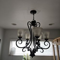 Metal Ornate Vintage Chandelier Lamp Light Furniture Antique 