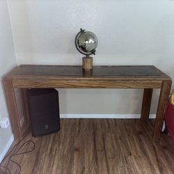 Long Wood Brown Entrance Table $30