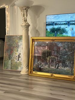 Monet painting w frame