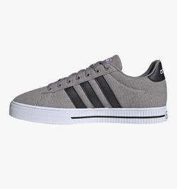adidas Men's Size 11.5 Daily 3.0 Sneaker, Dove Grey/Core Black/Cloud White, NEW