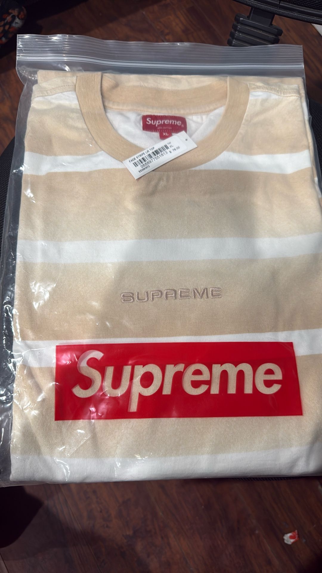 Supreme Fade Stripe L/S Top