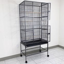 $160 (New in Box) X-Large 69” bird cage for mid-sized parrots cockatiels conures parakeets lovebirds budgie, 31x19x69” 