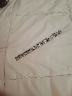 Stainless Steel Bracelet W/ CZ