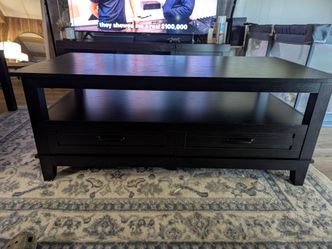 47 Inch Farmhouse Coffee Table Rustic Wood - $100 O.B.O